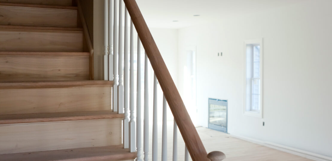 Unfinished Stairs Home Interior